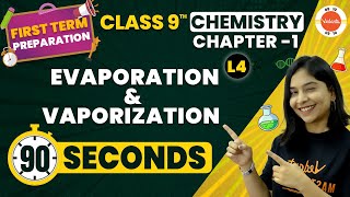 Evaporation and Vaporization One Shot in 90 Seconds| Matter in Our Surrounding| CBSE Class 9 Science