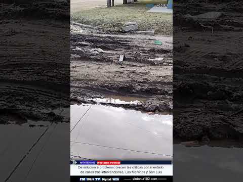 Escándalo en Monte Maíz: calle destruida tras un “arreglo” con tierra y basura | Video vecinal