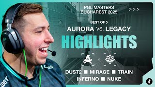 Aurora vs. Legacy | Highlights | PGL Masters Bucharest 2025