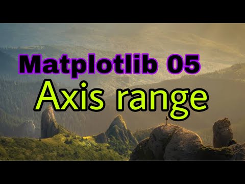 Ep15 Matplotlib Basic Part 5 Axis Range