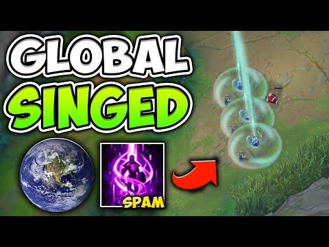 TELEPORT BOT 3 TIMES IN 10 MINUTES | GLOBAL SINGED BUILD IS AMAZING - League of Legends