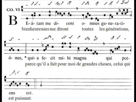 Communio Beatam me dicent, Assumptione B. Mariae Virginis