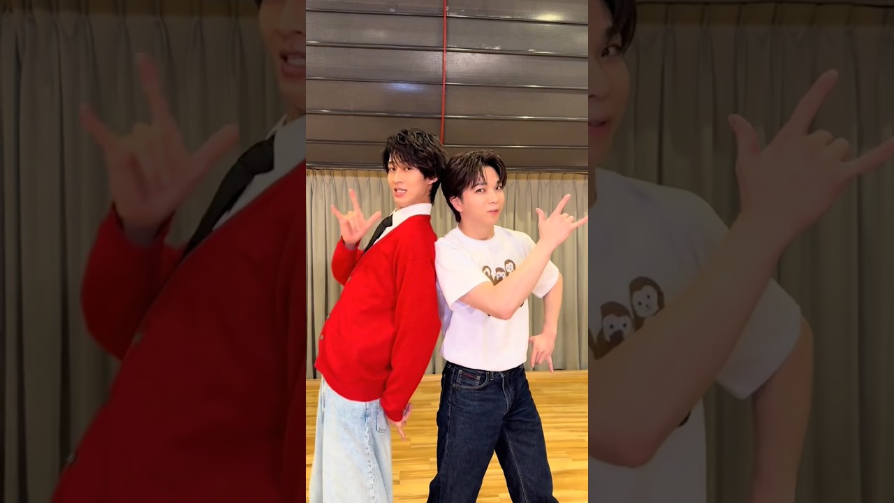 ば・く・れ・つ♡し慣れておらずなんだか動きがかたいです #爆裂愛してる #MILK #塩﨑太智 #曽野舜太