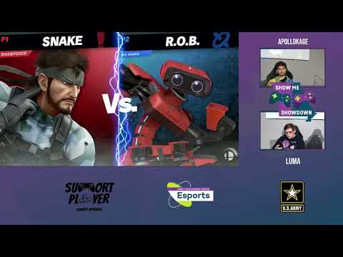 Show Me Showdown Smash! - ApolloKage(Snake) vs HENRY LUMA (R.O.B.) - Winners Finals - SSBU
