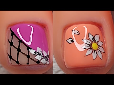 2 IDEAS DE UÑAS PARA DECORAR TUS PIES 🦶 😍💅