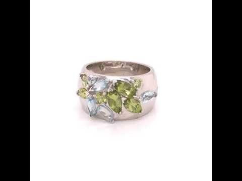 feraud wide aqua peridot band vid45s