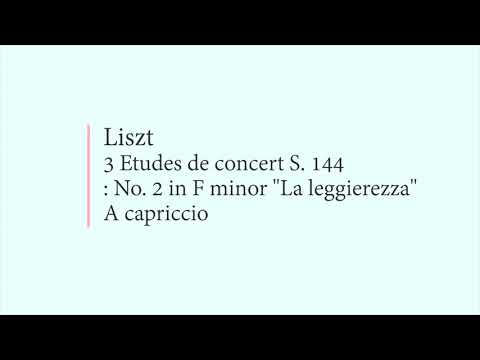 Liszt 3 Etudes de concert S. 144: No. 2 "La leggierezza" (Magda Tagliaferro)(1953)