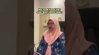 Download lagu Nak anak awak baca lancar atau kenal huruf ABC semata-mata? #jomfonik mp3