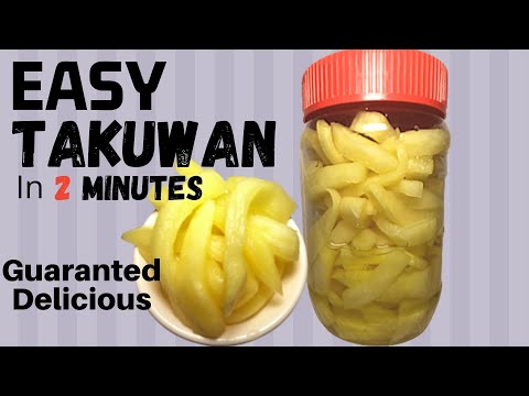 Takuwan | Crunchy Daikon Pickle | Delicious and Crispy
