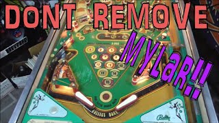 Repainting The Playfield Of A 1977 Bally Eight Ball Pinball Machine - They Ripped The Mylar Off!