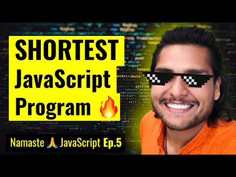 Shortest JS Program, window & this keyword Youtube Link