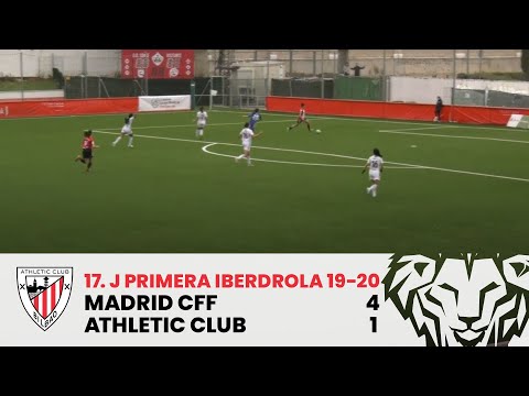 Imagen de portada del video ⚽ J17 Primera Iberdrola I Madrid CFF 4-1 Athletic Club I Laburpena