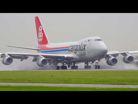 35 BIG PLANE TAKEOFFS & LANDINGS | Amsterdam Schiphol Airport Spotting [AMS/EHAM]