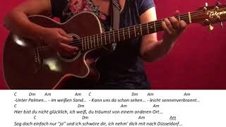Wannsee-Die Toten Hosen /Guitar/Gitarre/Cover/Tutorial/Chords/Akkorde/Lyrics/easy