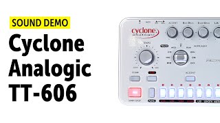 Video thumbnail for Cyclone Analogic - TT-606 Drum Drone Sound Demo (no talking) by Bonedo Synthesizers