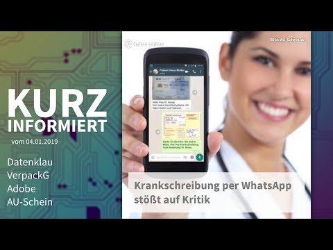 Datenklau, VerpackG, Adobe, AU-Schein  | Kurz informiert vom 04.01.2019