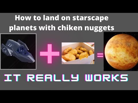 Roblox starscape how to land on planets using chiken nugets
