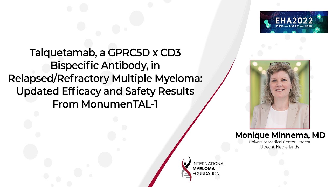 Updates on Efficacy/Safety Results from MonumenTAL-1 (Talquetamab) in RRMM patients