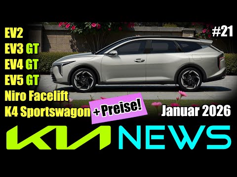 KIA NEWS January 2026: EV2, EV3, EV4, EV5 GT, K4 Sportswagon, Niro Facelift - Information, Data, ...