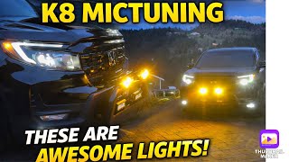 K8 MICTUNING Driving Lights! White Amber or Black Color Options COOL FEATURES! 