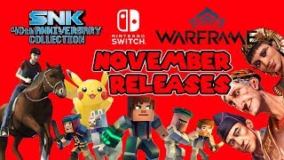 Upcoming Nintendo Switch Games for November 2018