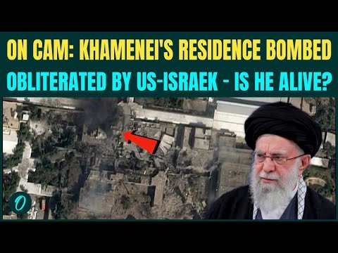 US-Israel Try to KILL Iran’s Khamenei? SHOCKING Satellite Image Shows Khamenei’s HQs FLATTENED