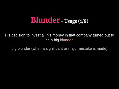 27 Epic Words for Everyday Blunders and Mistakes (Part 1/2)