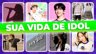 DESCUBRA COMO SERIA SUA VIDA DE IDOL!🧑‍🎤 | Kpop Quiz - diadekpop
