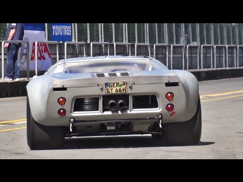 1966 Ford GT40 Mk I. Awesome SOUND - Starts, Accelerations & Fly Bys