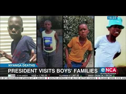Nyanga deaths Ramaphosa visits boys' families