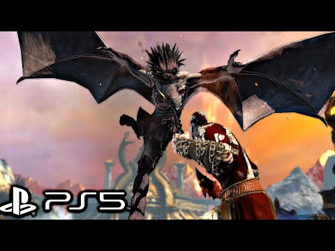 God of War Ascension (PS5) - Manticore Boss Fight (4K 60FPS)