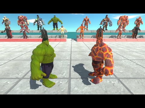 Superheroes vs Lava Itself |1 vs 1| - Animal Revolt Battle Simulator
