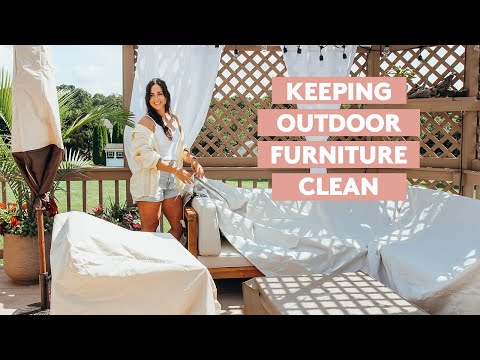 YouTube video about: How to keep pollen off outdoor furniture?