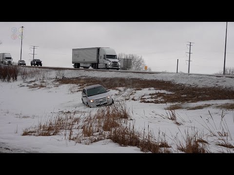 Freezing Rain, Hail & Sleet Create A Travel Nightmare In St Cloud, MN