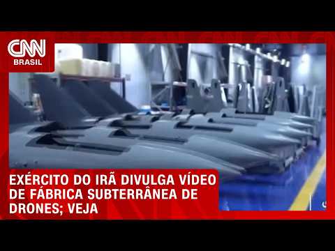 Exército do Irã mostra fábrica subterrânea de drones militares | CNN BRASIL