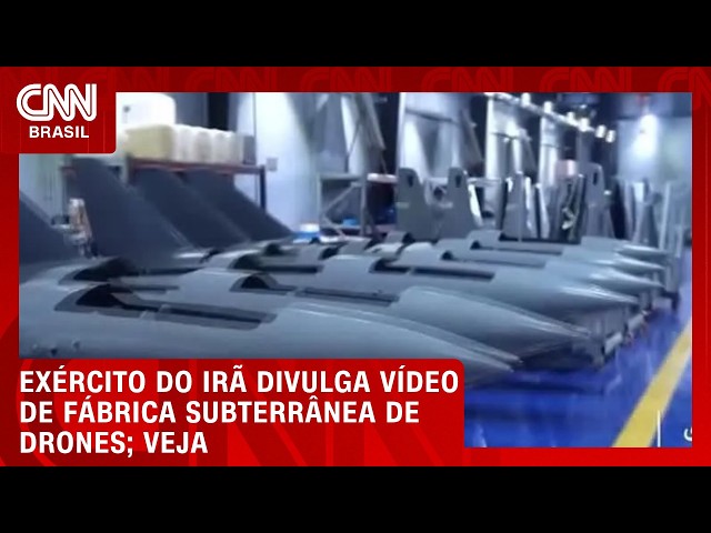 Exército do Irã mostra fábrica subterrânea de drones militares | CNN BRASIL