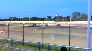 Sprint Car Flips into Fence @ Creek County Speedway