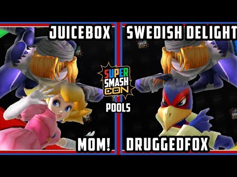 SSC2018 SSBM - OG | Swedish Delight & Druggedfox Vs. Juicebox & MOM! Smash Melee Pools