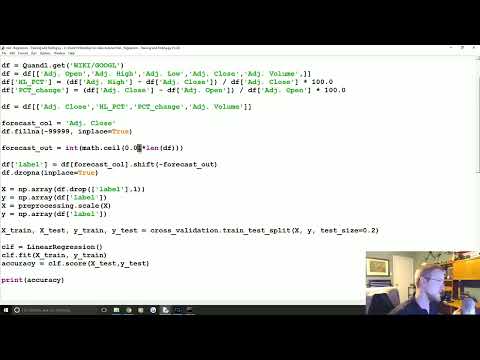 Regression Training And Testing Practical Machine Learning Tutorial With Python P 4