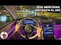2026 Mercedes Maybach SL 680 POV Night Drive RAIN 3D Audio ASMR