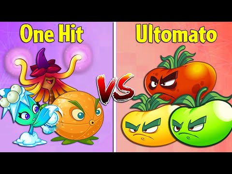 Team ONE HIT vs FARTOMATO - Who Will Win? - PvZ 2 Team Plant Vs Team Plant