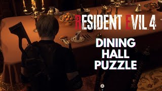 Resident Evil 4 Remake: Dining Hall Puzzle Solution