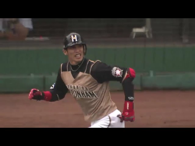 【1回表】ファイターズ・陽 レフトスタンドへ先制の第7号2ランホームランを放つ!! 2016/6/25 Bs-F