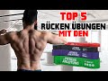 Starke Rückenmuskulatur zu Hause aufbauen | TOP 5 Übungen (Resistance Bands)