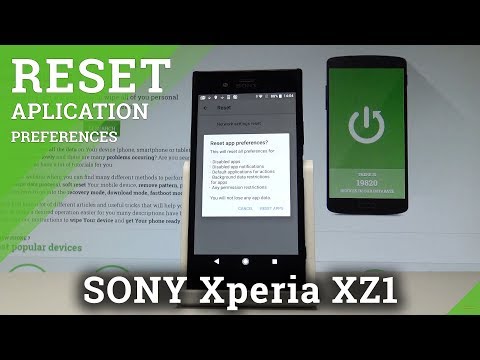 How to Reset App Preferences in SONY Xperia XZ1 - Restore App Preferences |HardReset.Info