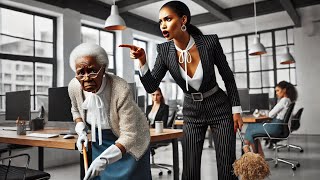 Arrogant girl humiliate the poor old cleaner unaware her son is a billionaire CEO