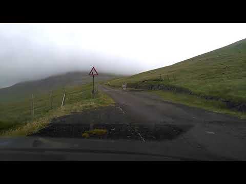 Driving from Lopra to Víkarbyrgi