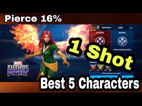 Danger Room Jean ( 1 Shot )👌Best 5 Characters Can do it // 16% Pierce || MFF