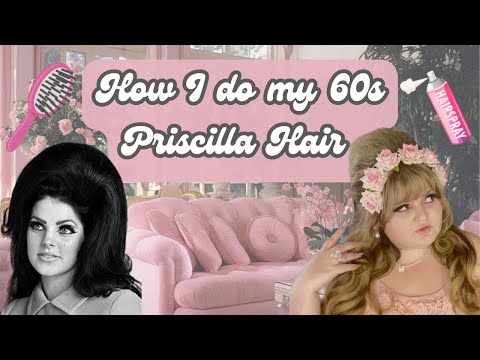 How i do my 60s Priscilla Hair | Full Tutorial