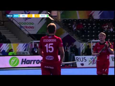 Belgium v Russia Match Highlights - Men's UNIBET EuroHockey Championships 2015